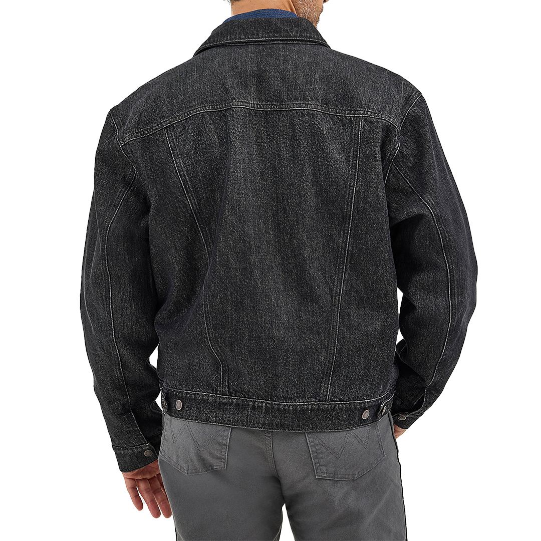 Wrangler Men's Flannel Lined Western Jean Jacket