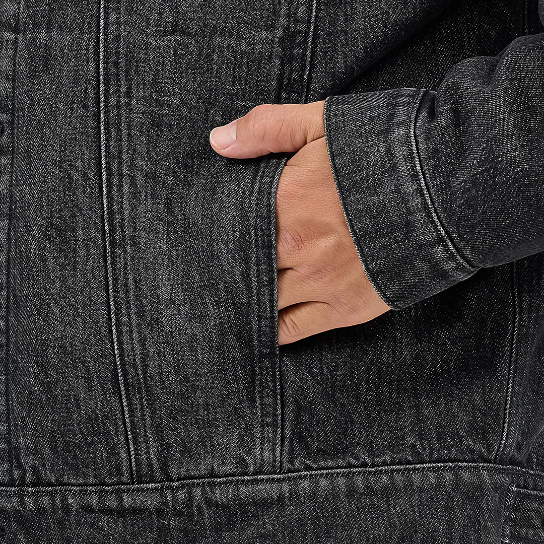 Wrangler Men's Flannel Lined Western Jean Jacket