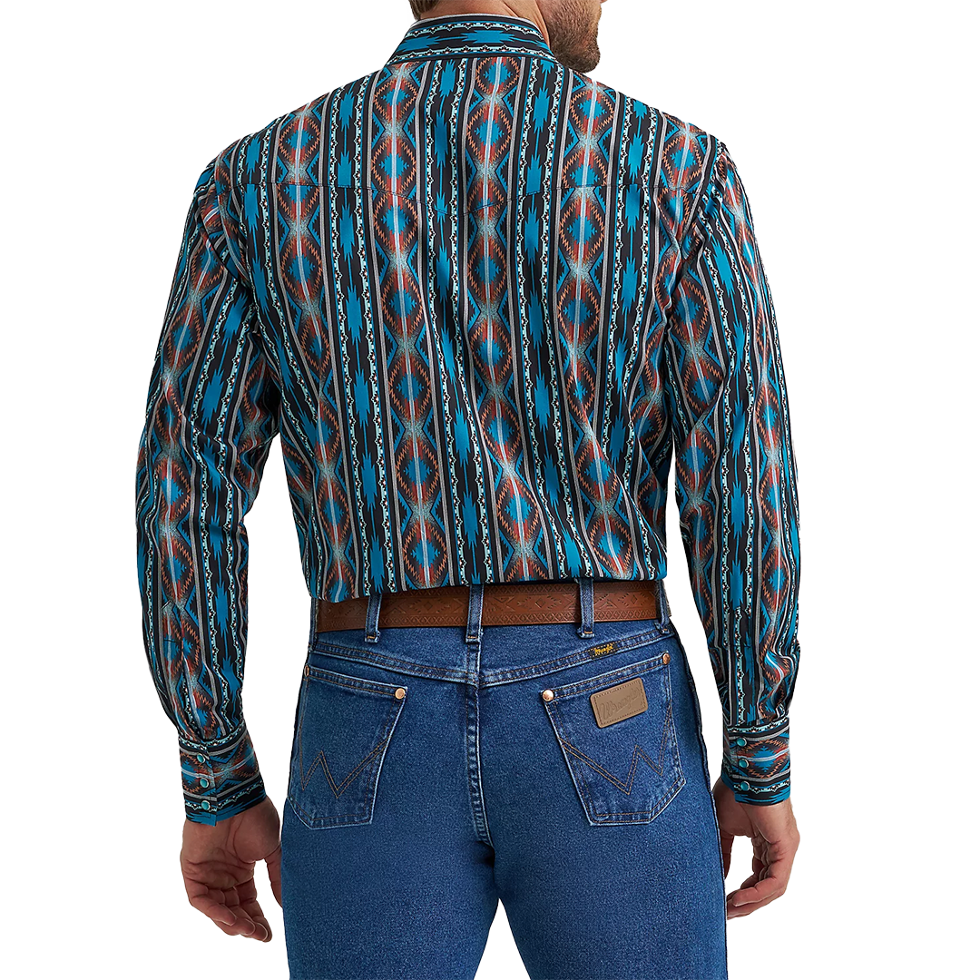 Chemise à manches longues et boutons-pression Checotah Wrangler pour homme
