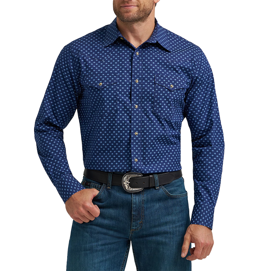 Wrangler Men's 20X Competition Advanced Comfort Long Sleeve Snap Shirt