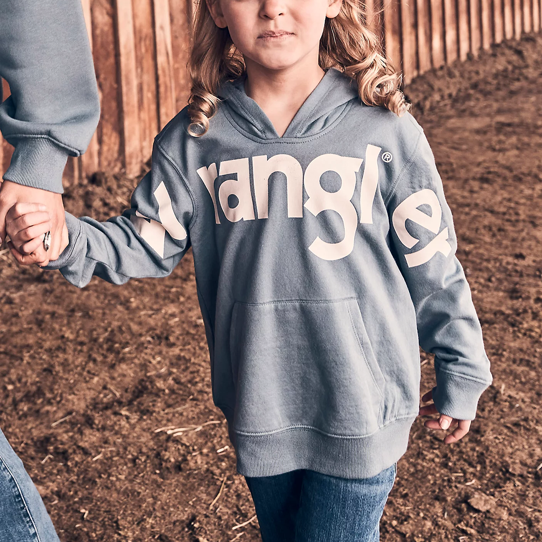 Wrangler Girls' Bold Logo Hoodie