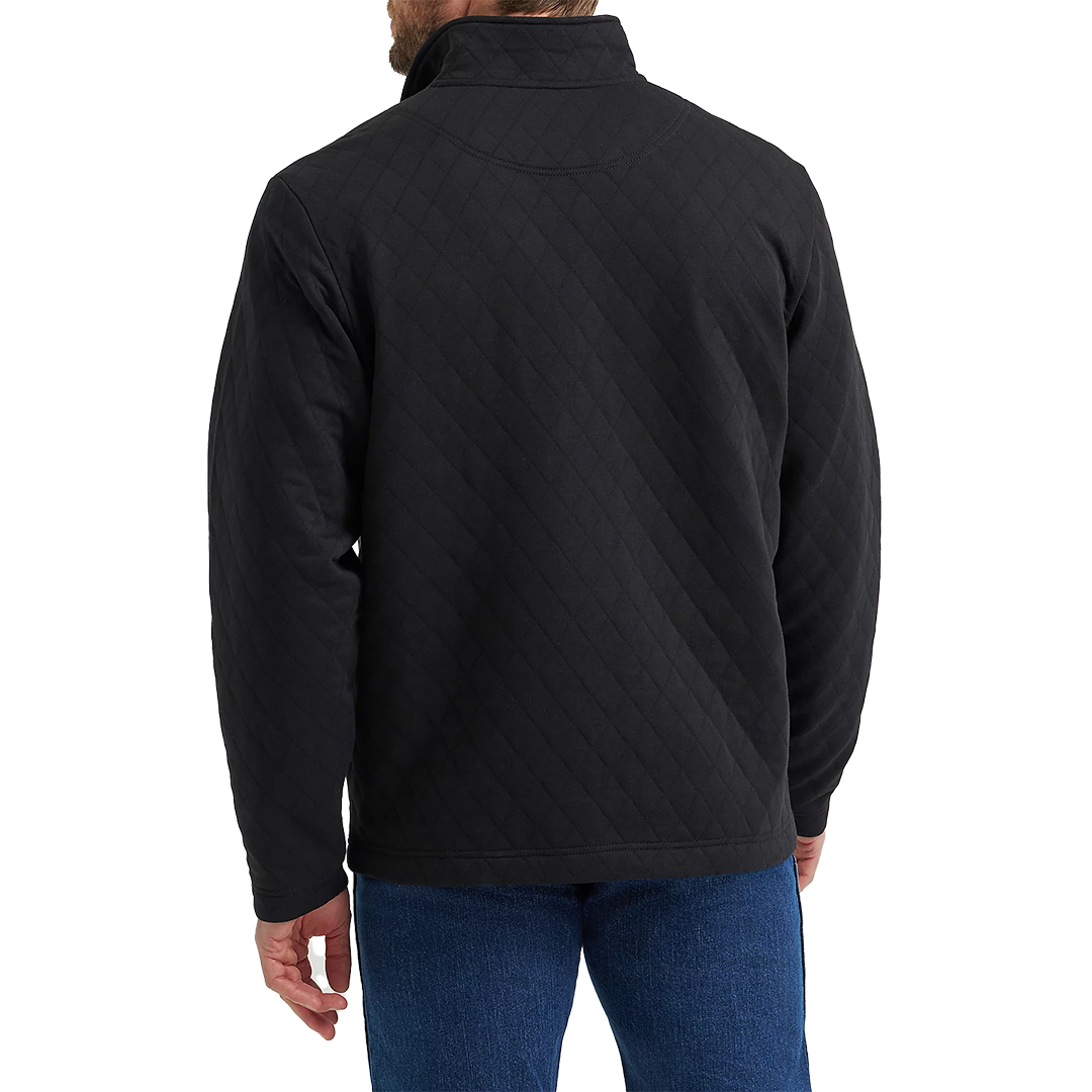 Wrangler Men's George Strait Quarter-Zip Quilted Pullover