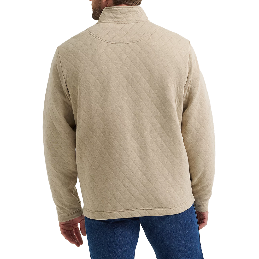 Wrangler Men's George Strait Quarter-Zip Quilted Pullover