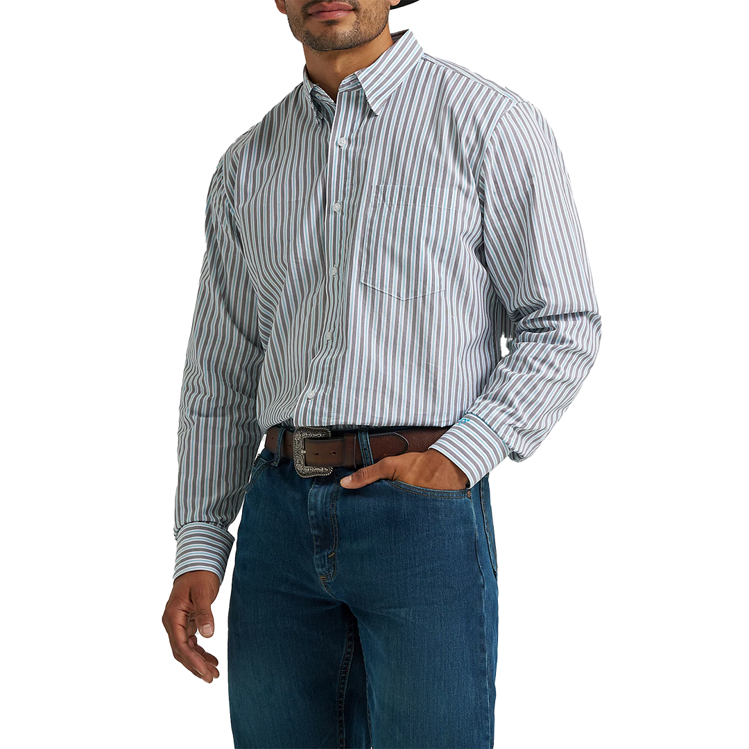 Wrangler Men's Cody Johnson Long Sleeve Button Down Shirt
