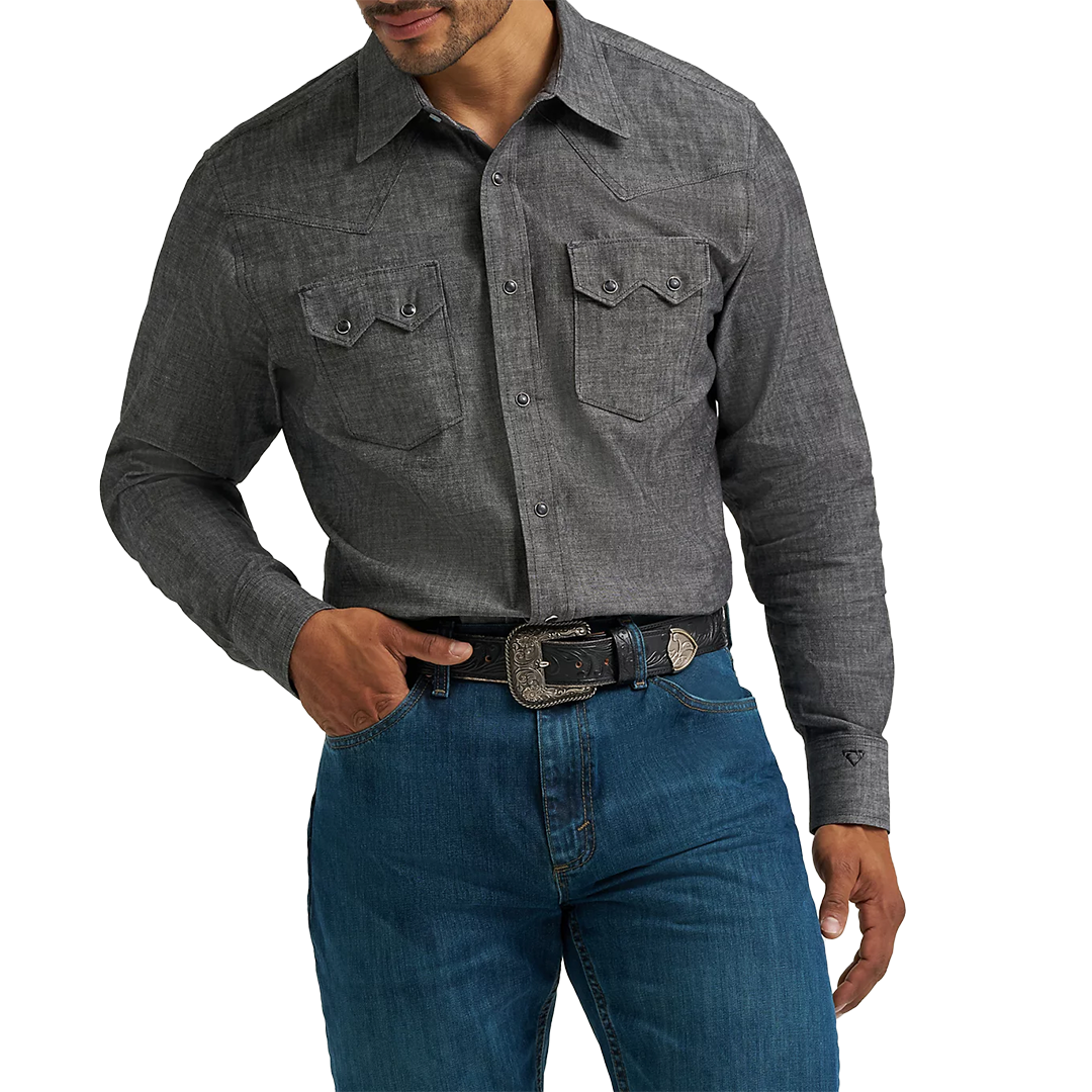 Chemise Western à Manches Longues à Boutons-Pression Cody Johnson pour Homme Wrangler