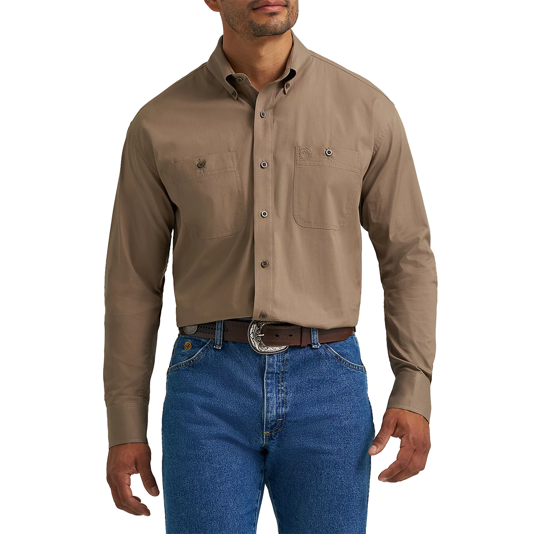 Wrangler Men's George Strait Long Sleeve Button Shirt