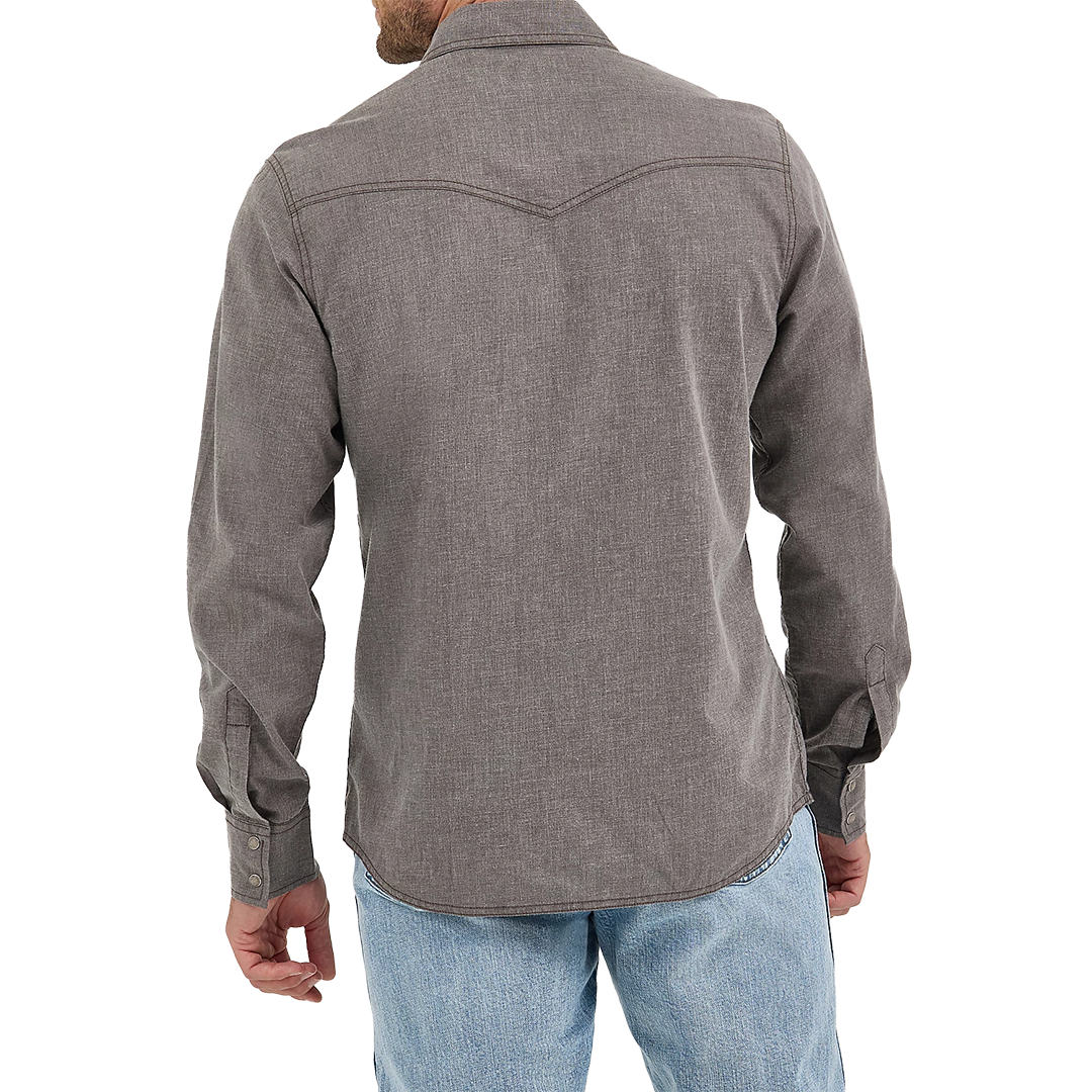 Wrangler Men's Retro Premium Long Sleeve Snap Solis Shirt