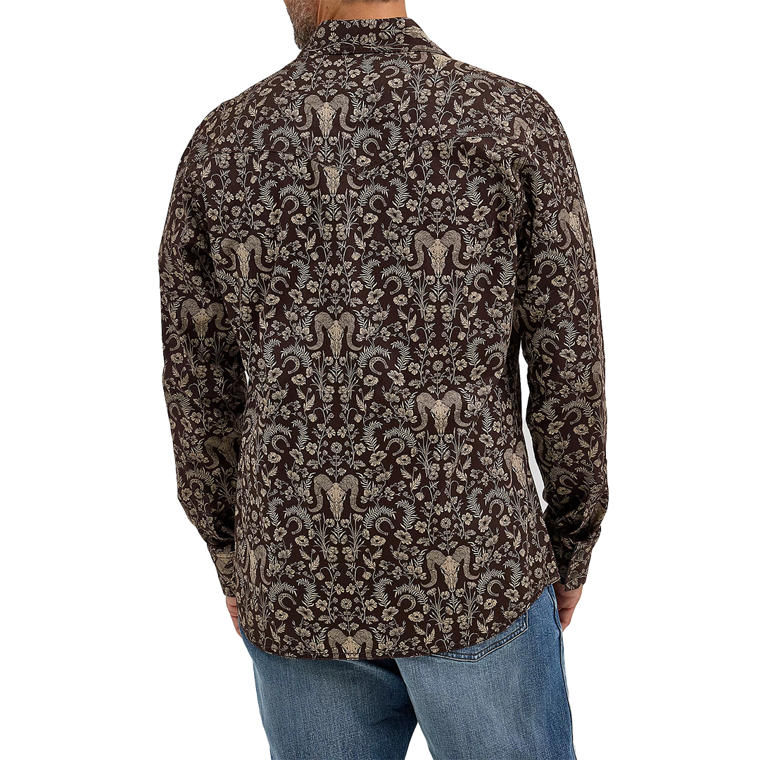 Wrangler Men's Retro  Premium Long Sleeve Snap Shirt