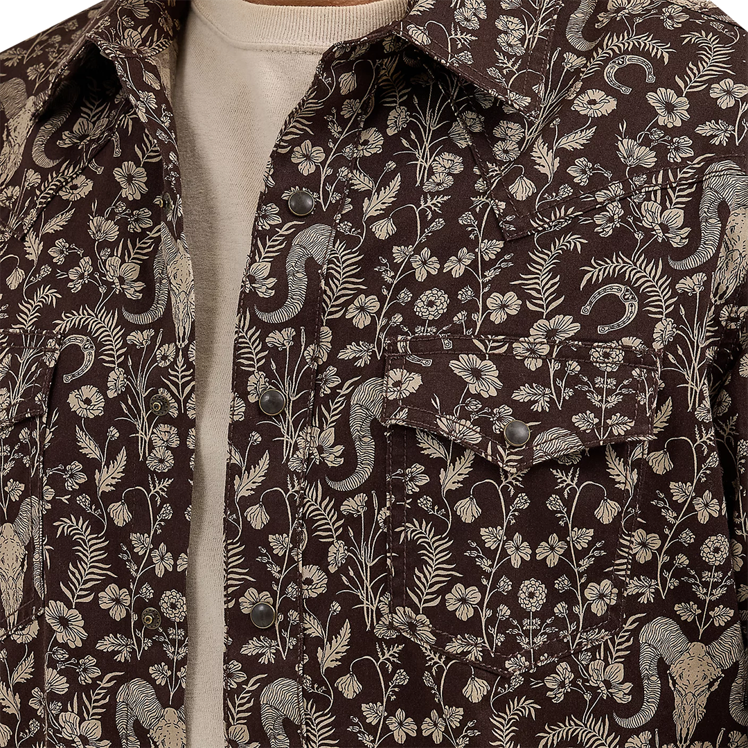 Wrangler Men's Retro  Premium Long Sleeve Snap Shirt