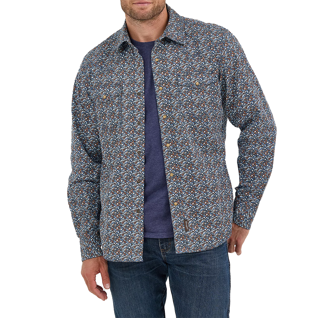 Wrangler Men's Retro Premium Long Sleeve Snap Shirt