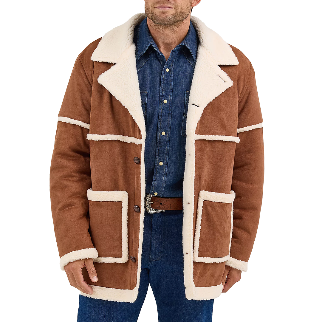 Wrangler Men's Sherpa Contrast Cowboy Jacket