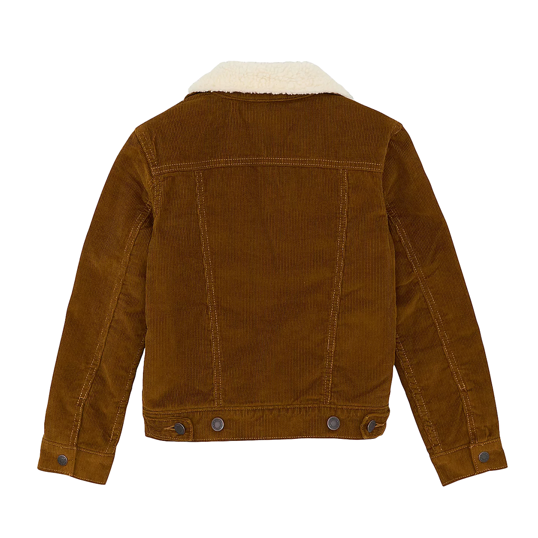 Wrangler Boys'  Cowboy Cut Sherpa Lined Corduroy Jacket