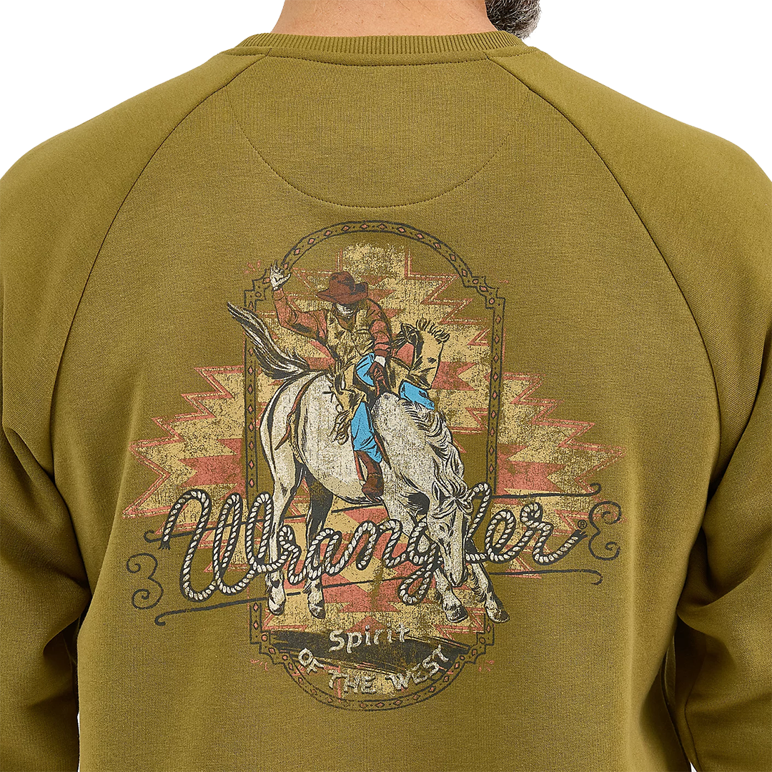 Sweat-shirt ras du cou graphique Wrangler pour homme