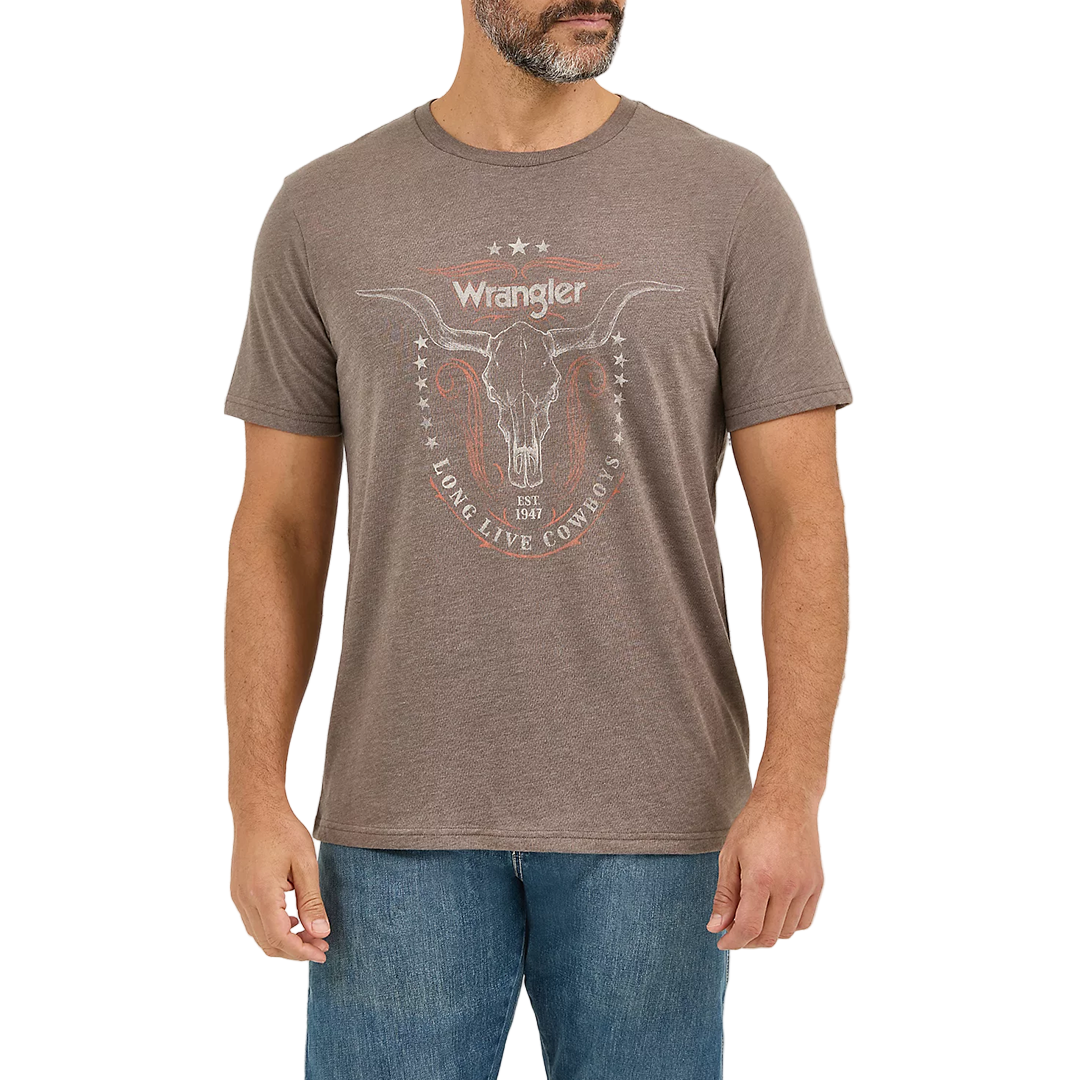T-shirt à motif Longhorn Wrangler pour homme