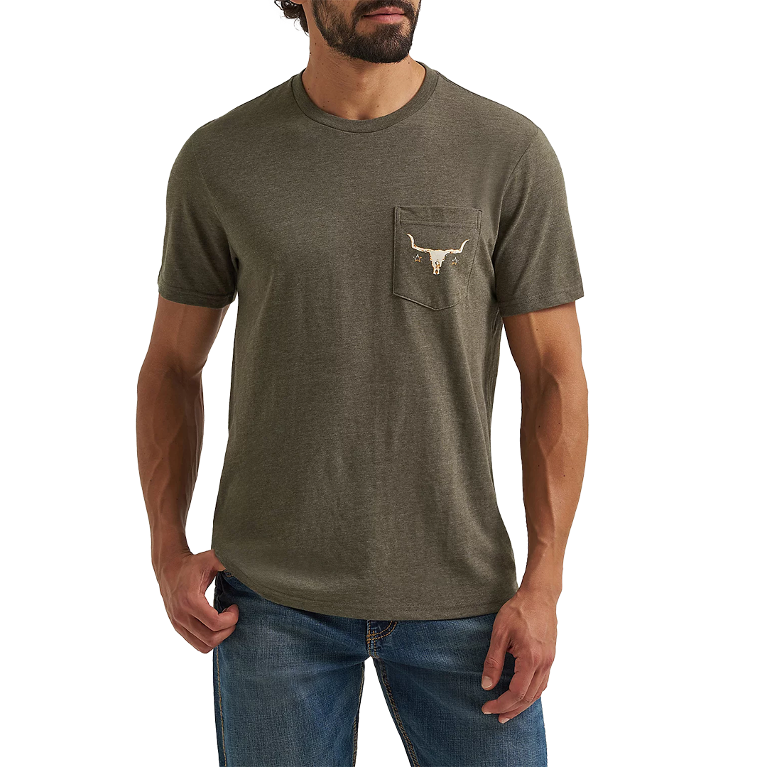 Wrangler Men's Back Graphic Pocket T-Shirt
