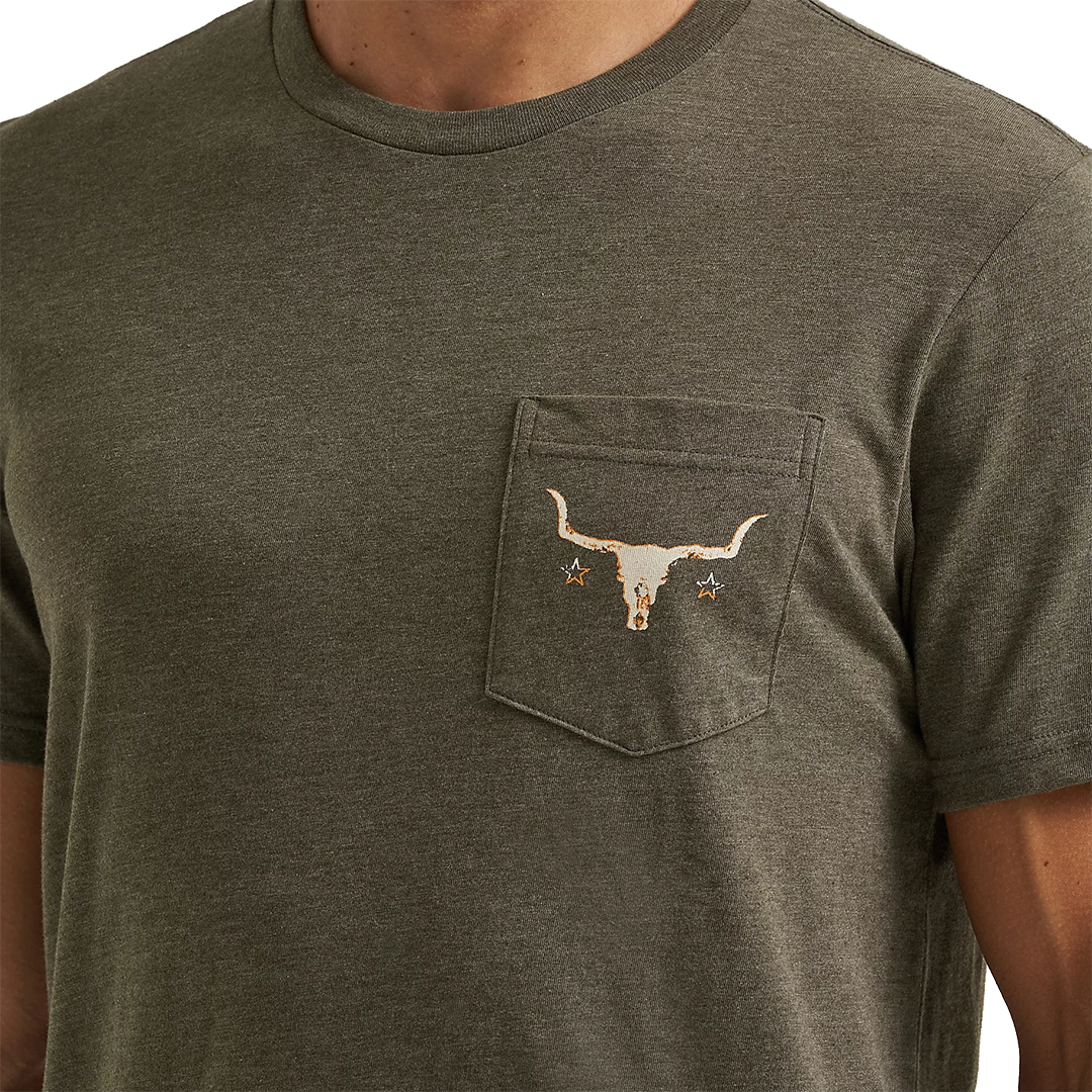 Wrangler Men's Back Graphic Pocket T-Shirt