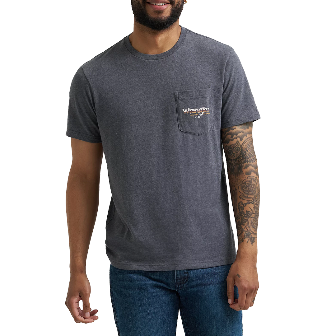 Wrangler Men's Back Graphic Pocket T-Shirt