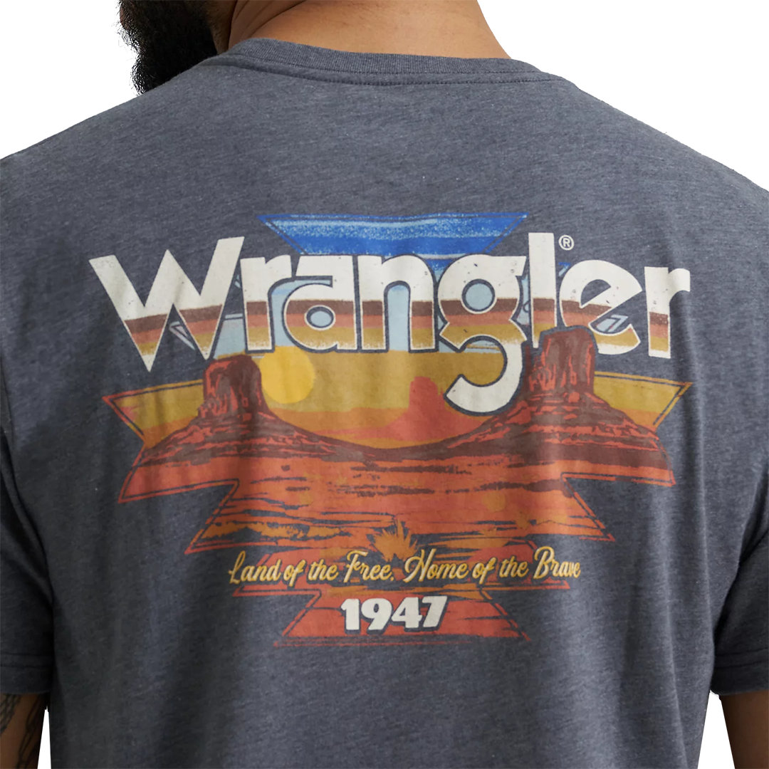 Wrangler Men's Back Graphic Pocket T-Shirt