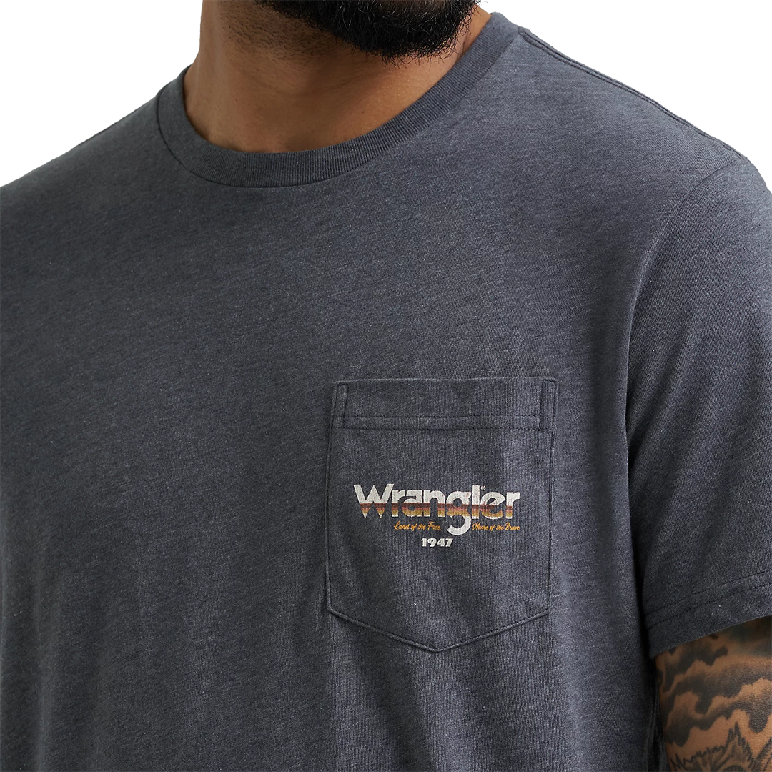 Wrangler Men's Back Graphic Pocket T-Shirt