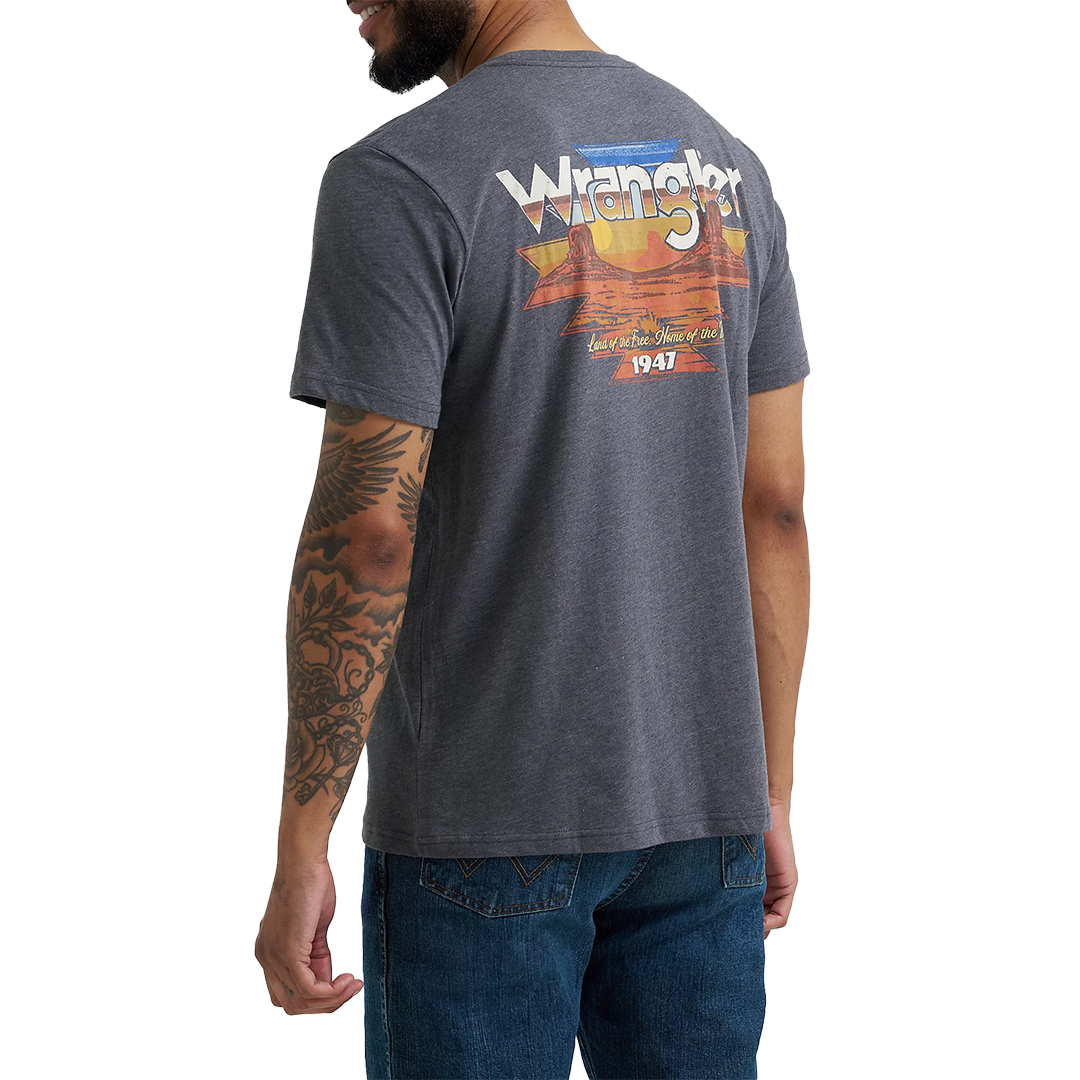 Wrangler Men's Back Graphic Pocket T-Shirt