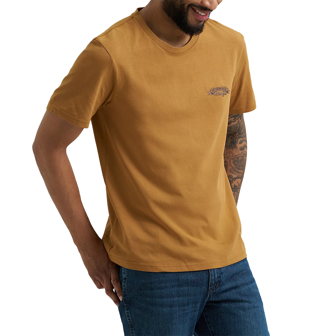 Wrangler Men's Bucking Cowboy Back Graphic T-Shirt