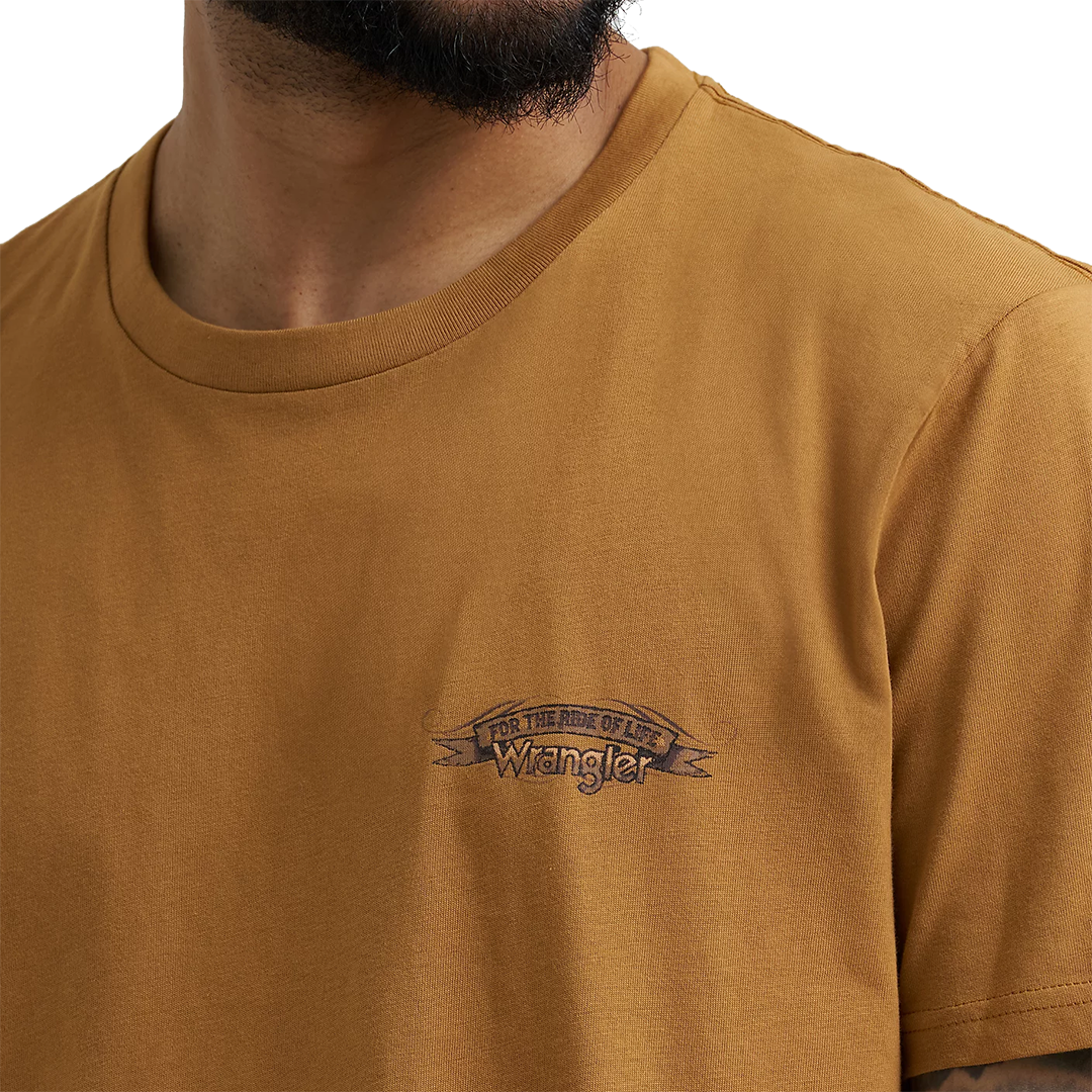 Wrangler Men's Bucking Cowboy Back Graphic T-Shirt