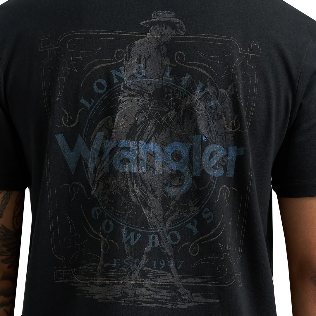 T-shirt Wrangler pour homme avec motif au dos