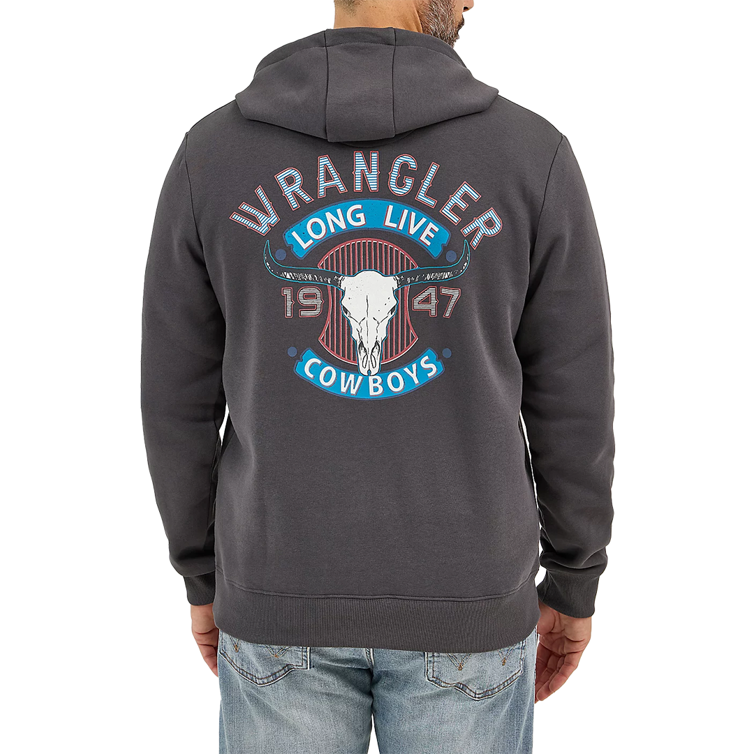 Wrangler Pull à capuche pour homme Long Live Cowboys