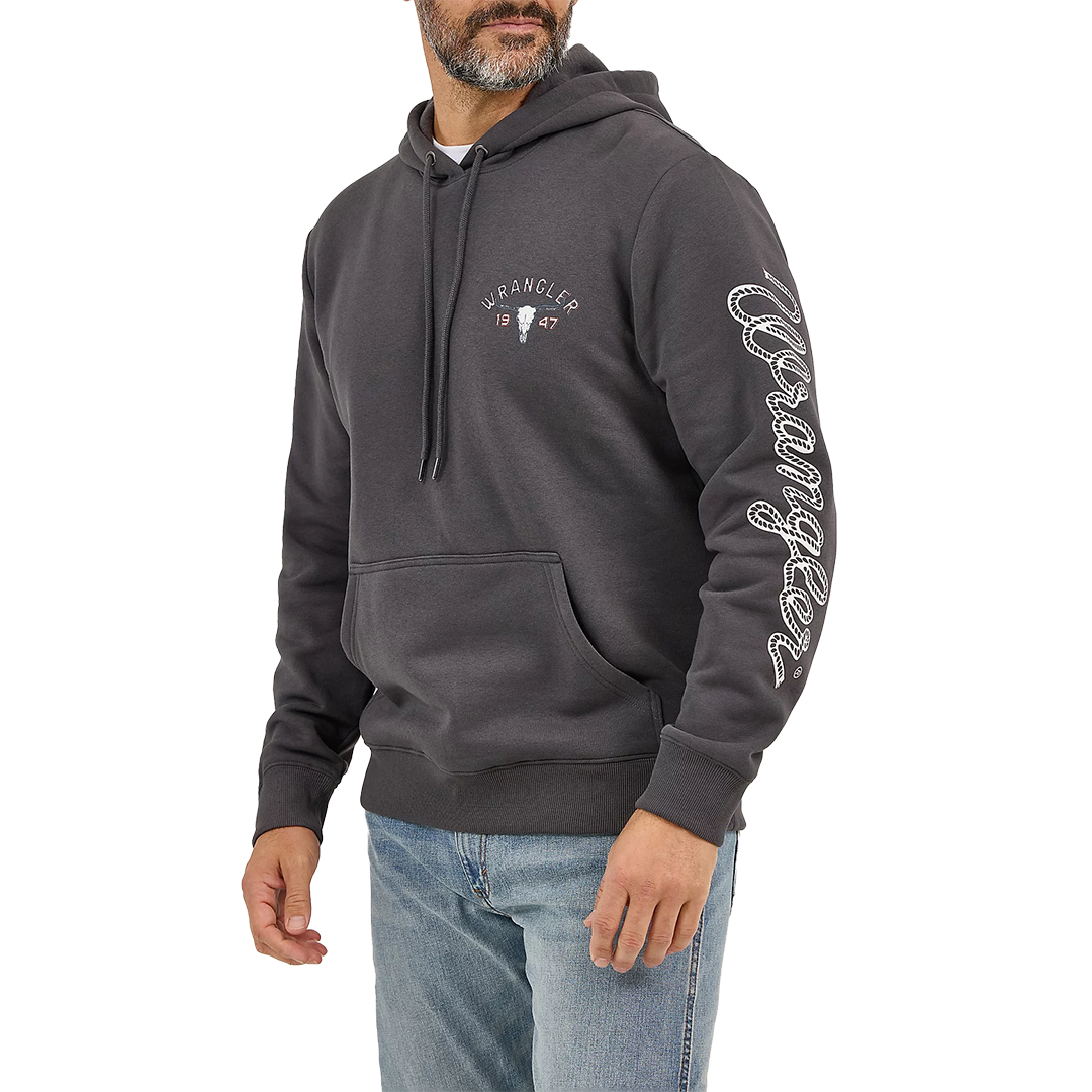 Wrangler Pull à capuche pour homme Long Live Cowboys