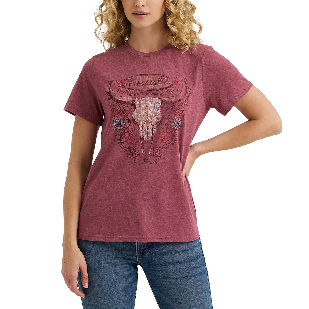 T-shirt coupe droite à motif du sud-ouest pour femme Wrangler