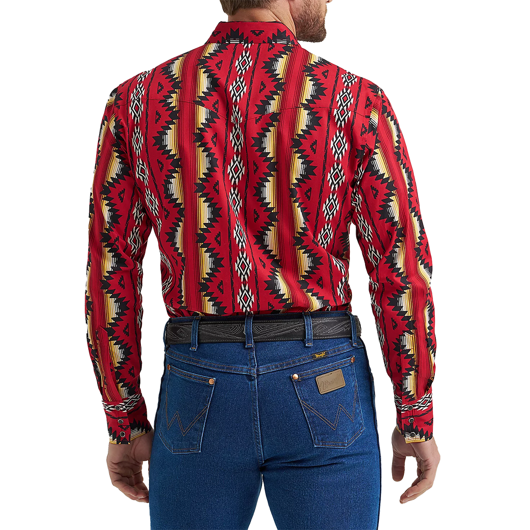 Wrangler Men's Checotah Long Sleeve Snap Shirt