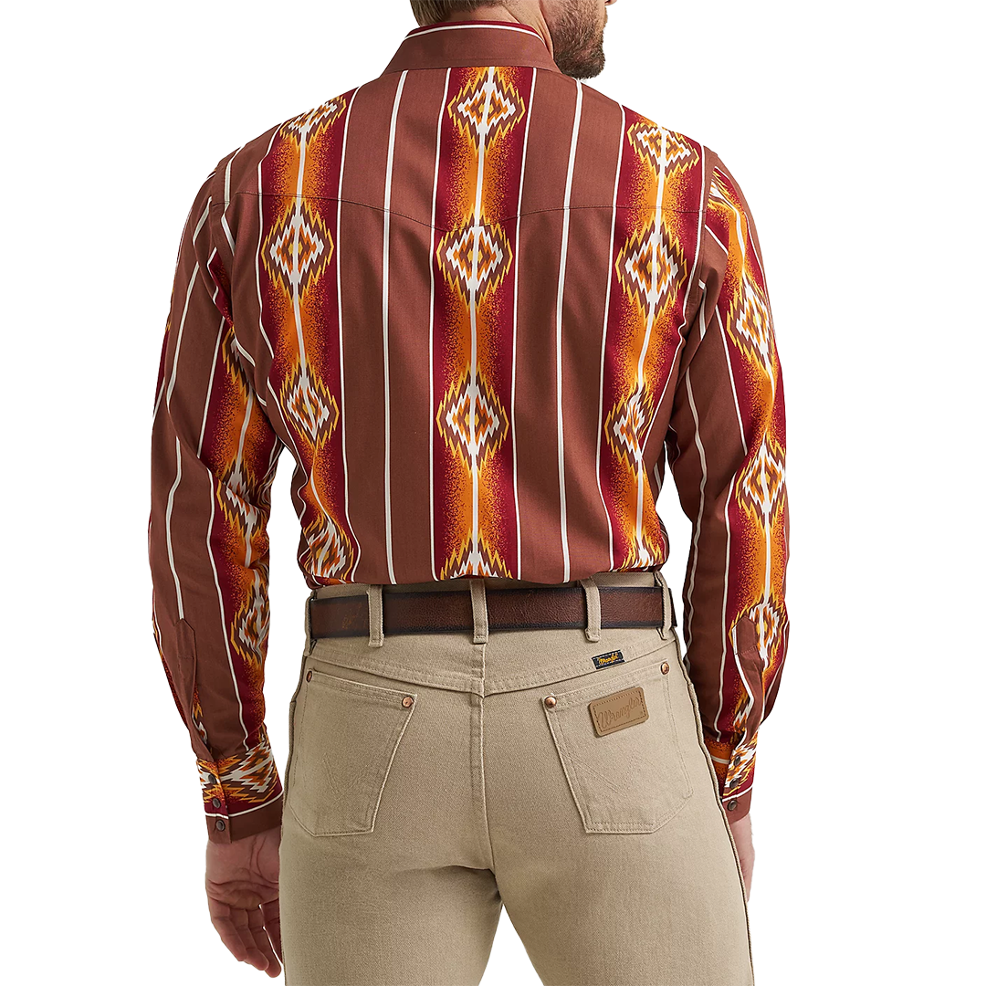 Wrangler Men's Checotah Long Sleeve Snap Shirt