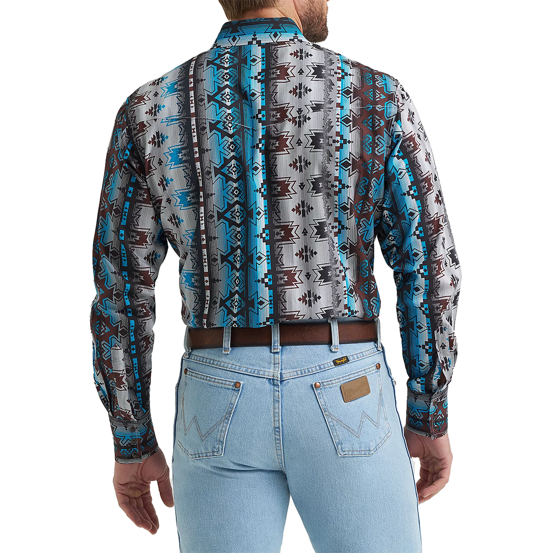 Chemise à manches longues et boutons-pression Checotah Wrangler pour homme