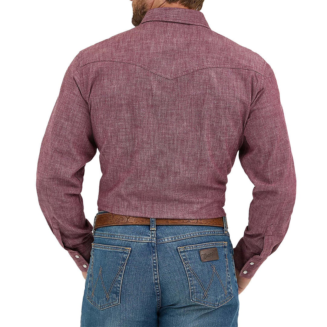 Wrangler Men's Cody Johnson Long Sleeve Snap Shirt