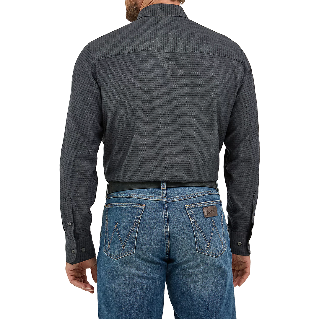 Wrangler Men's Cody Johnson One Pocket Long Sleeve Button Shirt