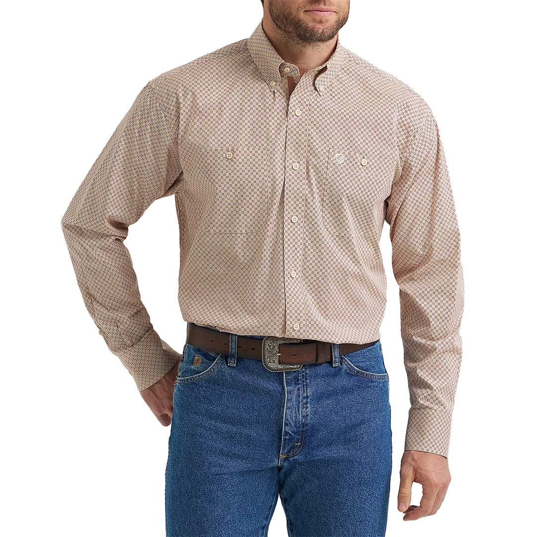 Chemise à manches longues boutonnée Wrangler George Strait pour homme