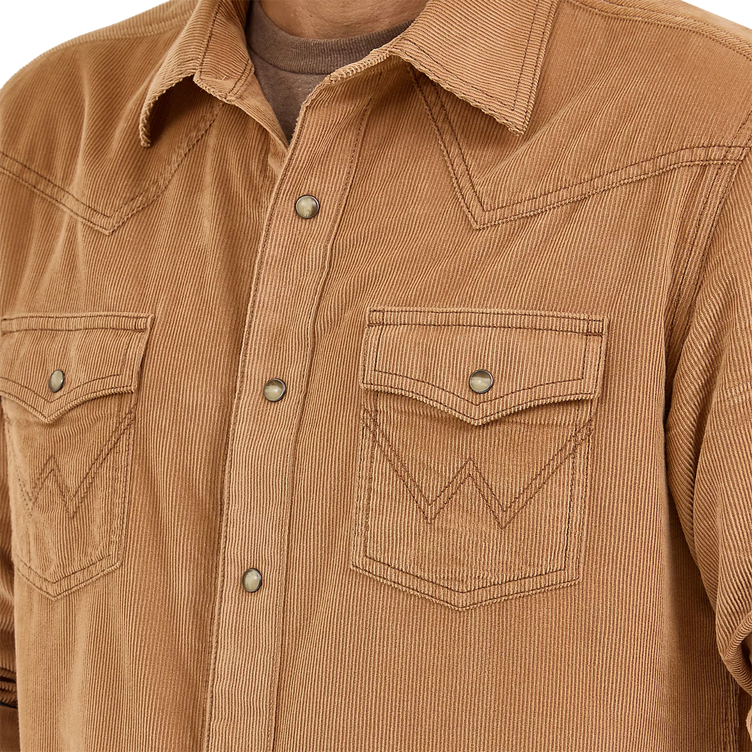 Wrangler Men's Retro Premium Western Long Sleeve Snap Shirt