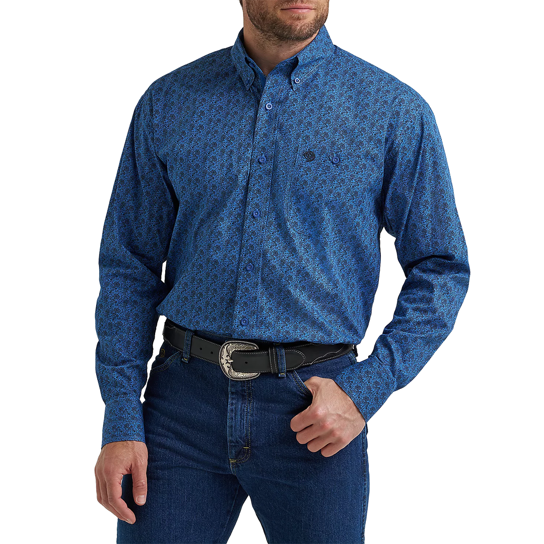 Wrangler Men's George Strait Long Sleeve Button Shirt