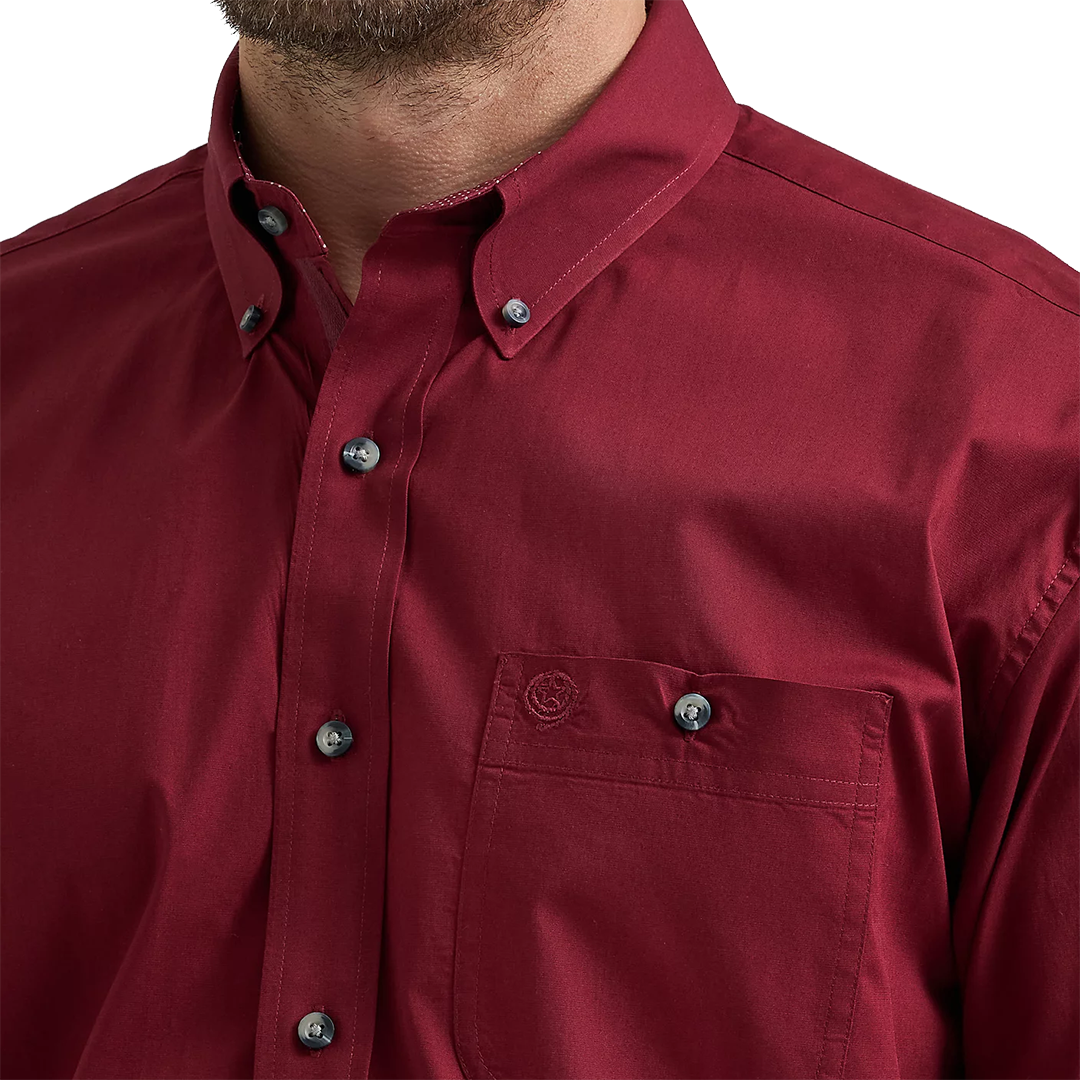 Wrangler Men's George Strait Long Sleeve Button Down Shirt