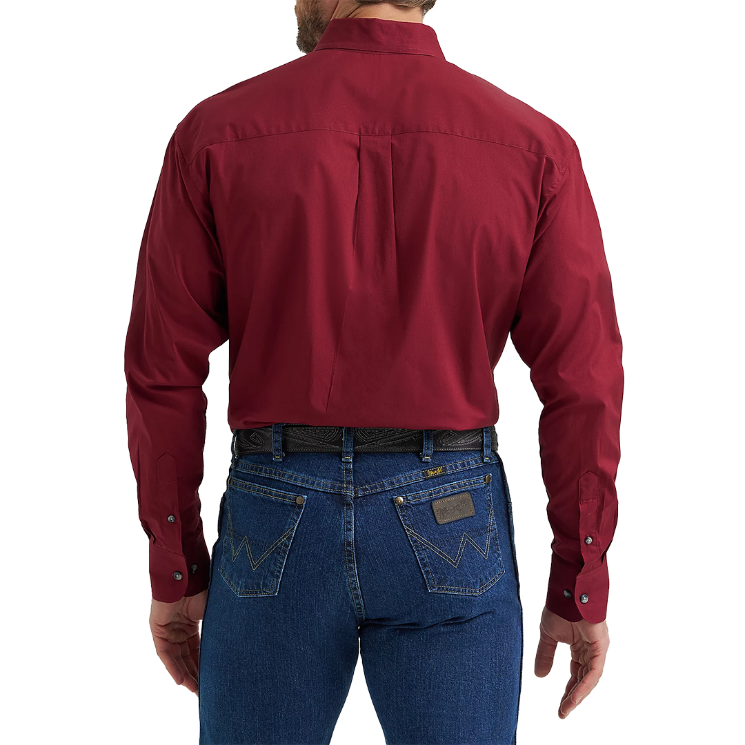 Wrangler Men's George Strait Long Sleeve Button Down Shirt