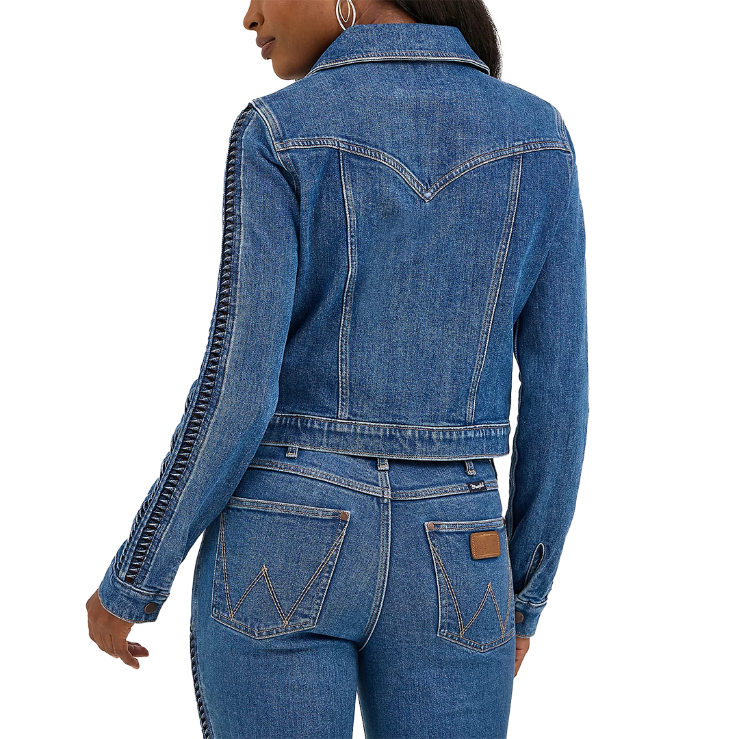 Wrangler Women's Braided Denim Jacket