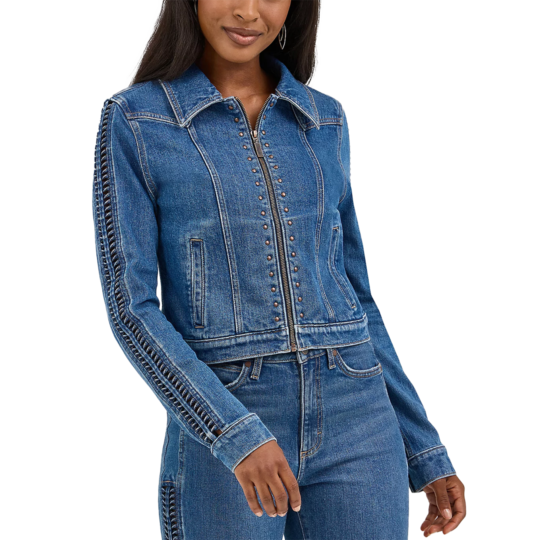 Wrangler Women's Braided Denim Jacket