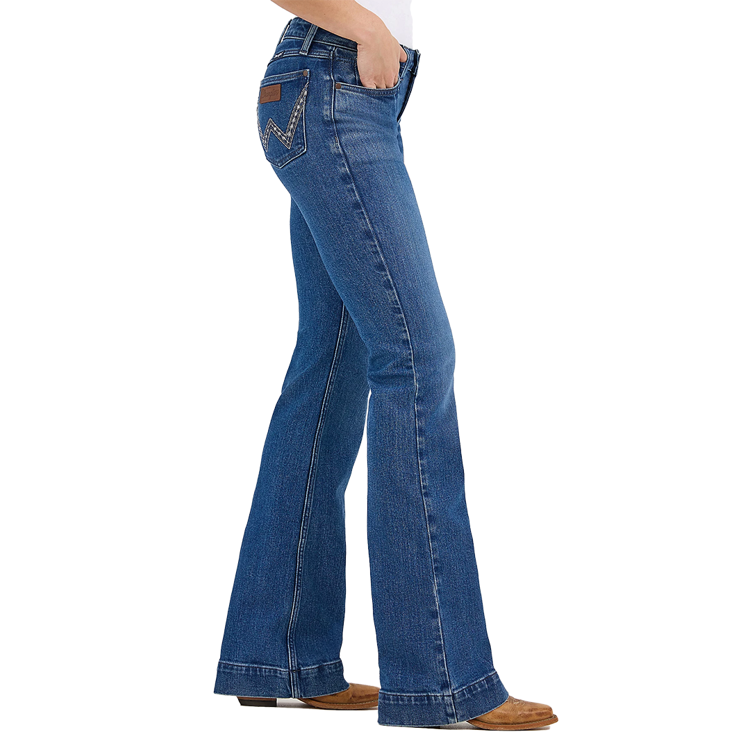 Wrangler Women's Retro Mae Wide Leg Trouser Jean