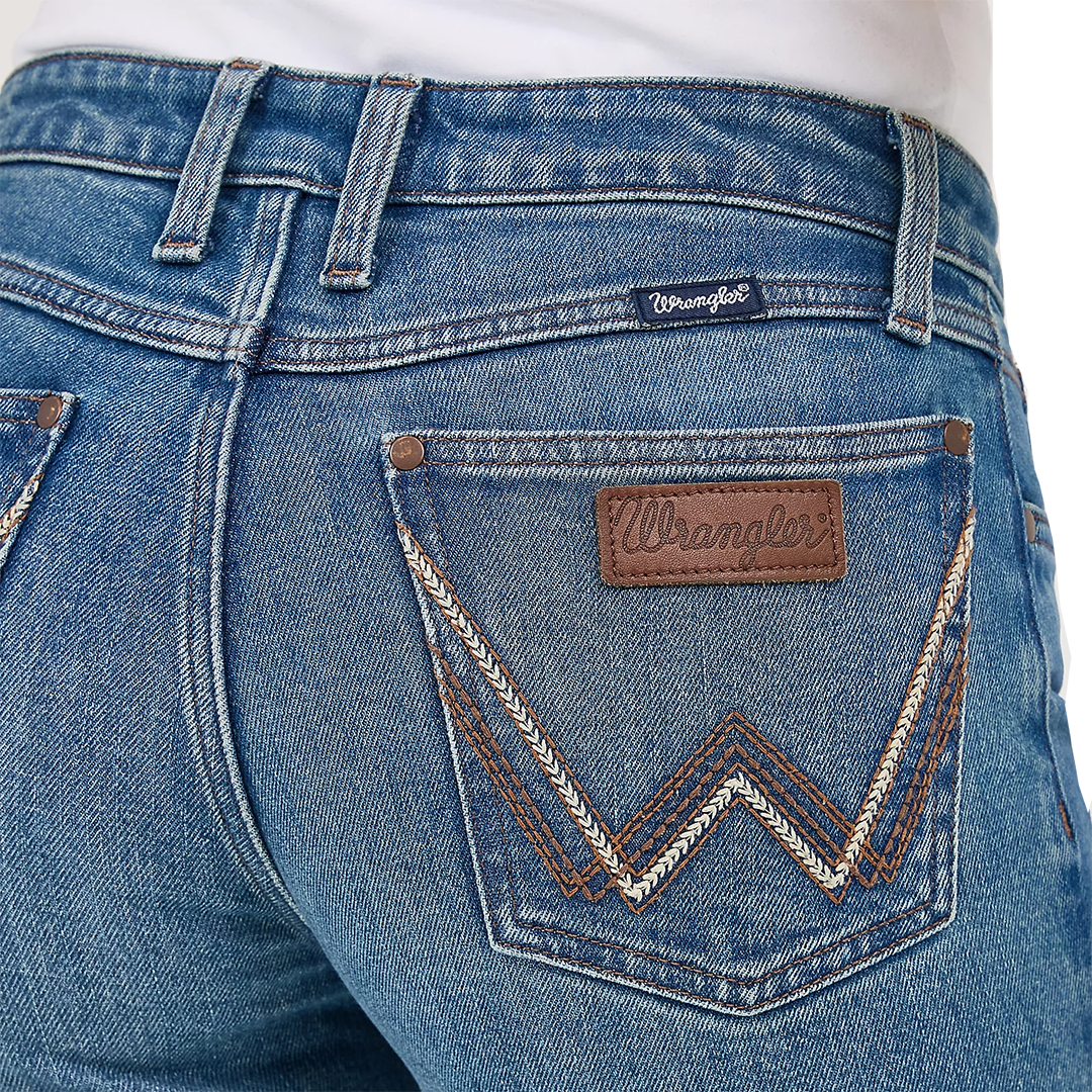 Wrangler Women's Retro Mae Mid Rise Bootcut Jeans