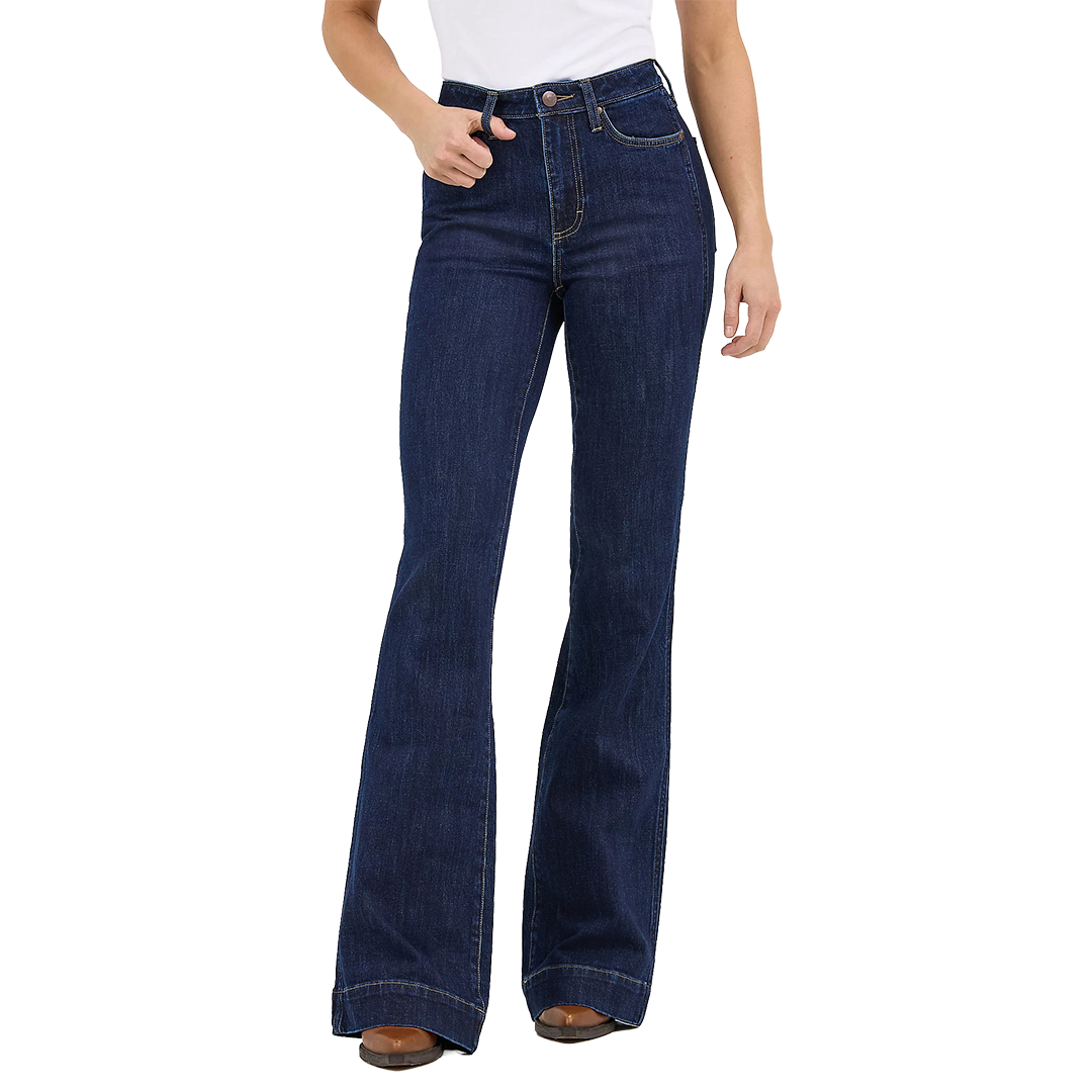 Wrangler Women's Retro Bailey High Rise Trouser Jeans