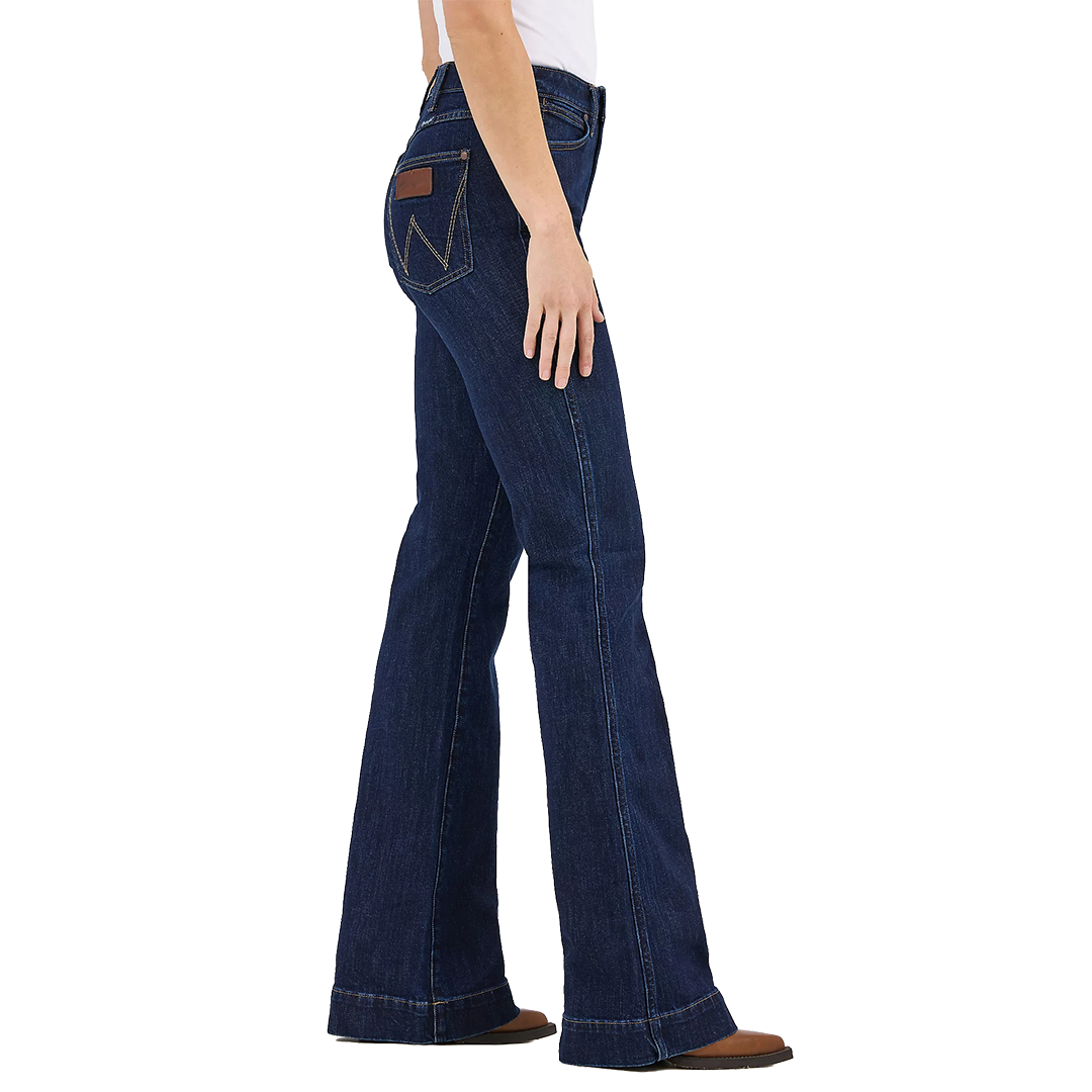 Wrangler Women's Retro Bailey High Rise Trouser Jeans