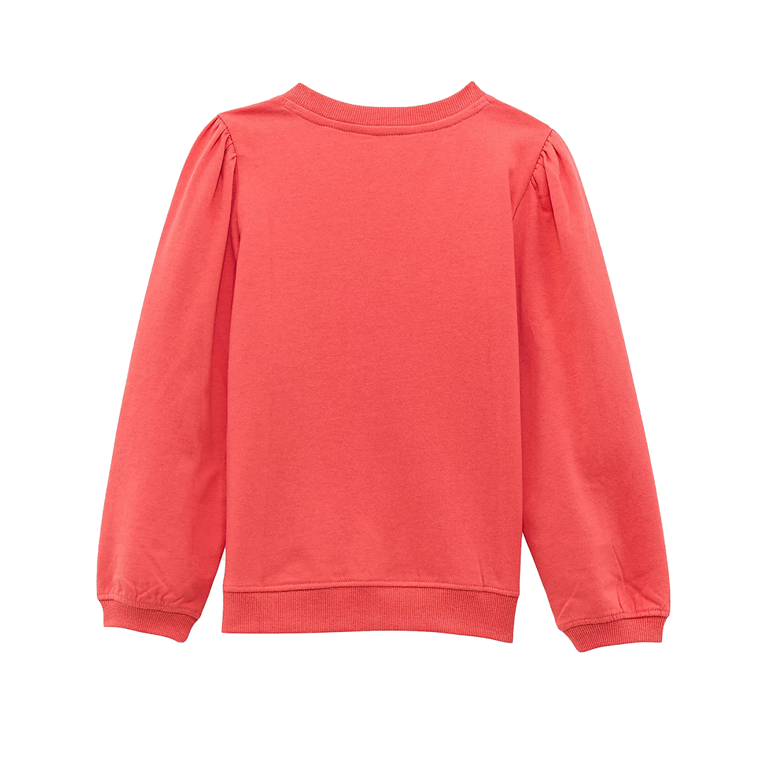 Wrangler Girls' Graphic Puff Sleeve Pullover