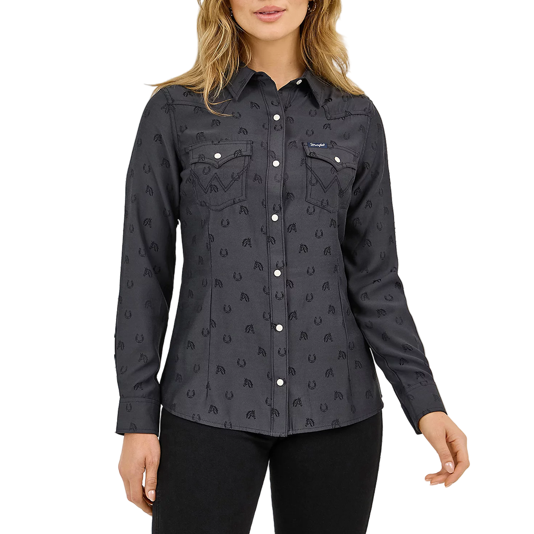 Wrangler Women's All Occasion Western Snap Shirt
