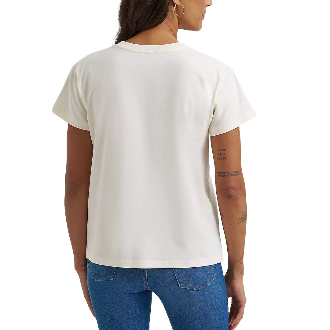 Wrangler Women's Long Live Cowboys Antique Retro Regular Fit T-Shirt