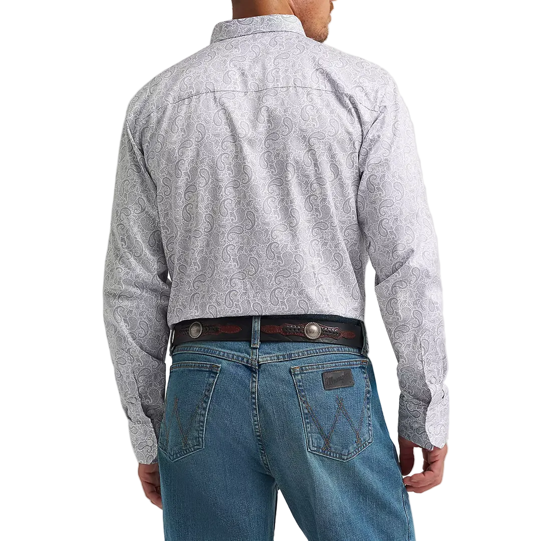 Wrangler Men's Cody Johnson Paisley Long Sleeve Button Shirt